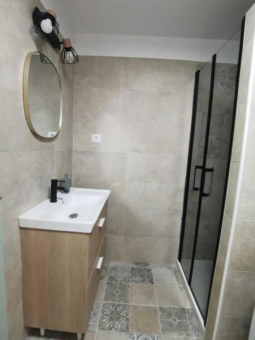 Koupelna v ubytování Appartement de 30m2 pour 2 personnes Venaco
