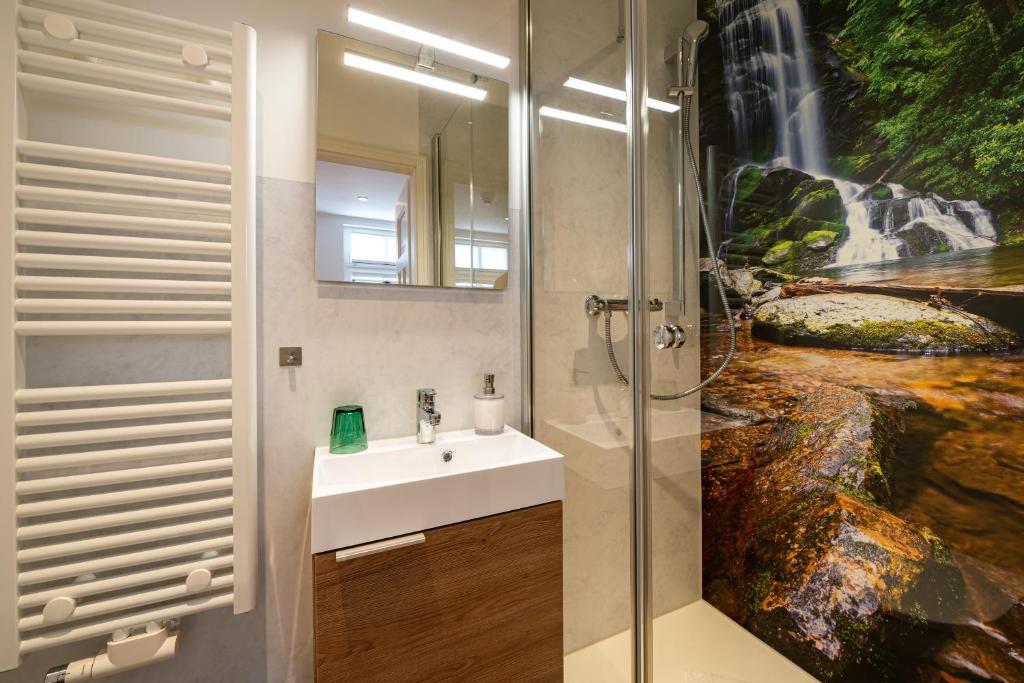 Koupelna v ubytování Villa Sand im Schuh