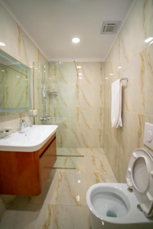 Koupelna v ubytování NBT Hotel Reps
