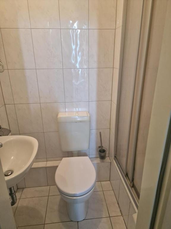 Koupelna v ubytování Hotel Am Stuttgarter Eck