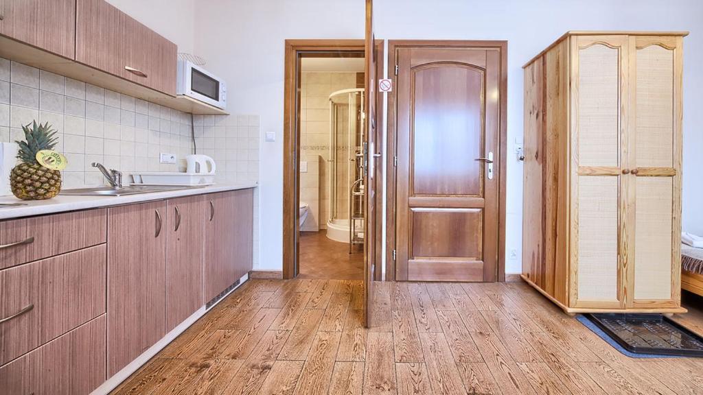 Kuchyňa alebo kuchynka v ubytovaní VisitZakopane - City Apartments