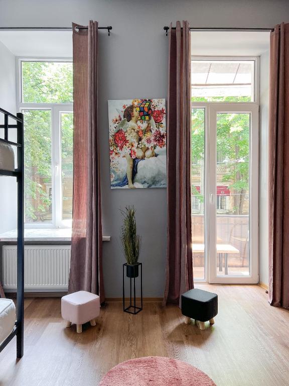 Postel nebo postele na pokoji v ubytování Apartments White Pearl Sadova