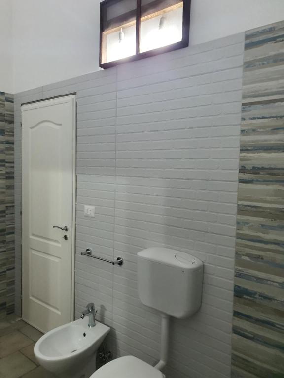 Koupelna v ubytování Lu Salentu Chalet Beach