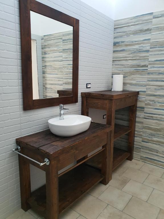 Koupelna v ubytování Lu Salentu Chalet Beach