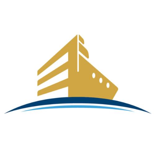 a building in the water logo at Le Navi in Ortona