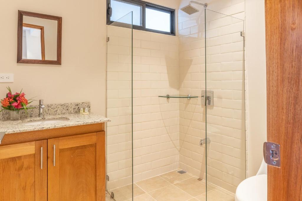 Koupelna v ubytování Residencias Samara