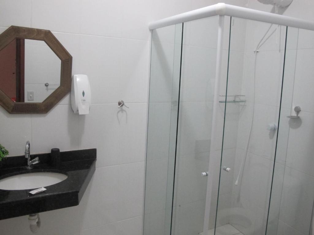 Um banheiro em Hope Pousada