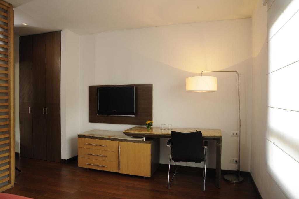 TV a/nebo společenská místnost v ubytování Mercure Bogota BH Retiro