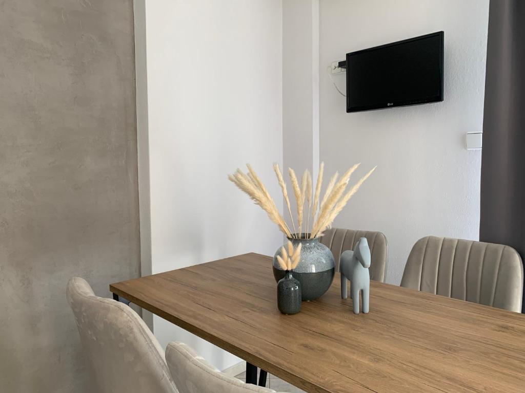 Telewizja i/lub zestaw kina domowego w obiekcie Vryzas Resort