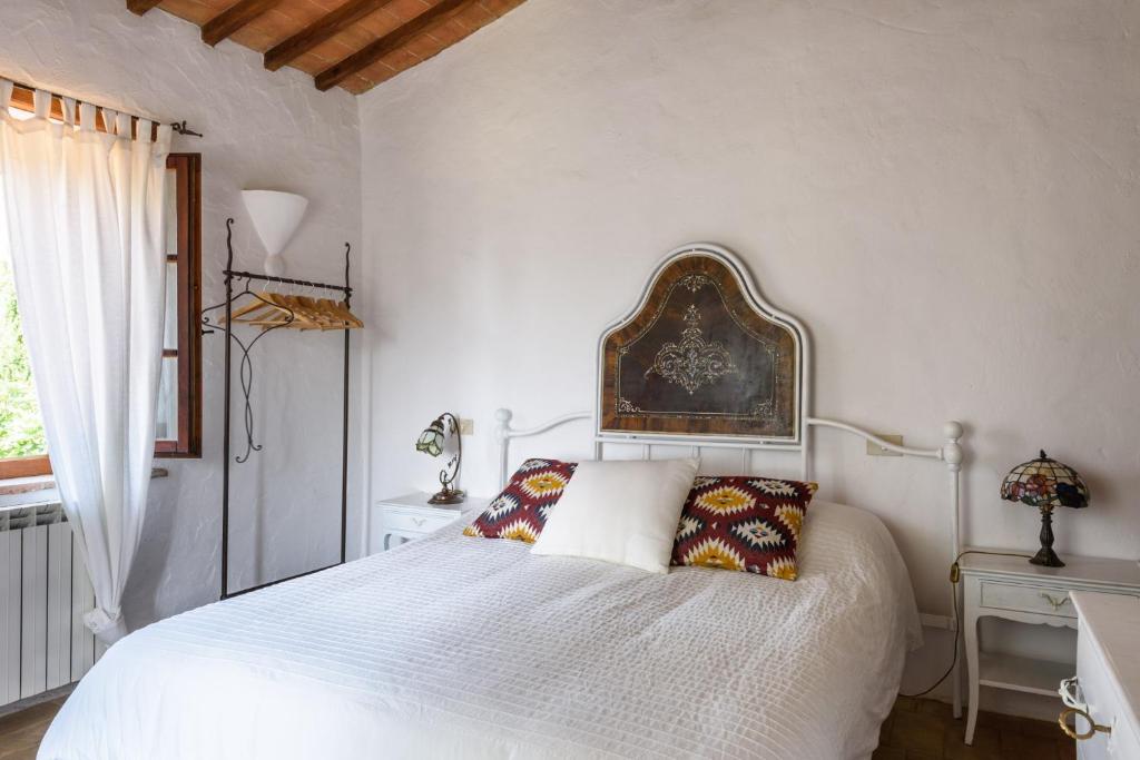 Postel nebo postele na pokoji v ubytování Agriturismo Quarantallina