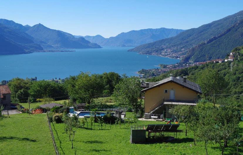 a house with a view of a lake at Casa Fontanera in Gravedona