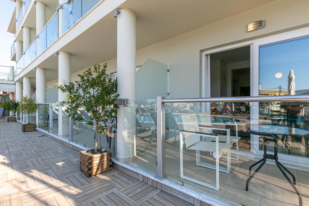 Balkon lub taras w obiekcie Palapart Gikas Gouvia
