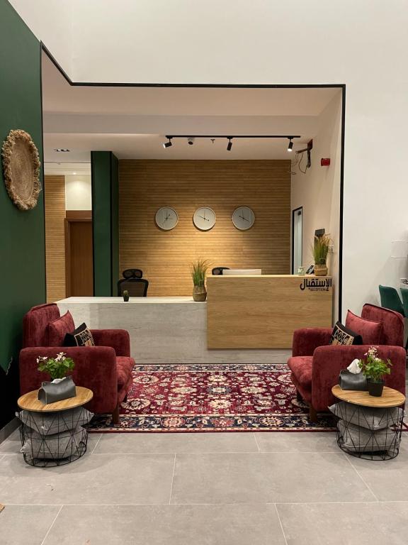 The lobby or reception area at ريف سويت للأجنحة الفندقية