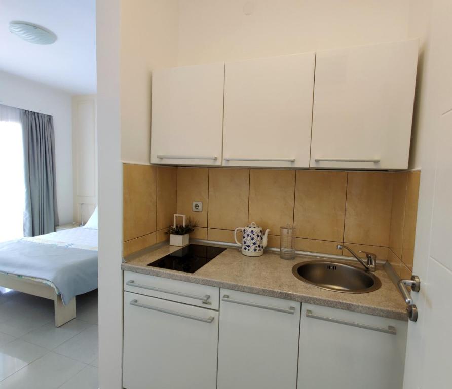 Kuchyň nebo kuchyňský kout v ubytování Montesun Residence