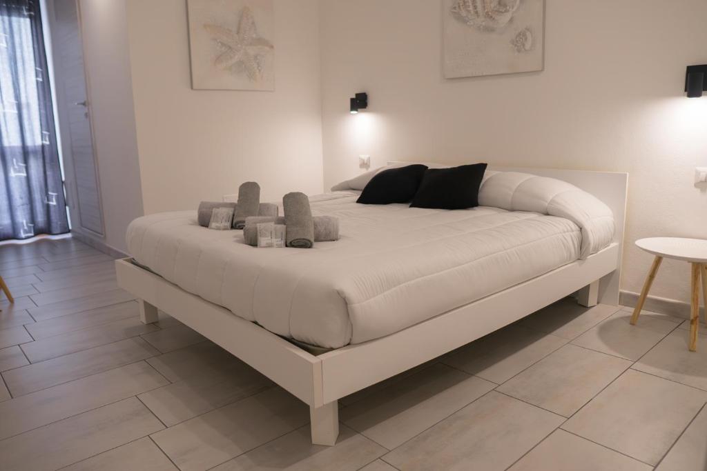 Postel nebo postele na pokoji v ubytování Doan rooms