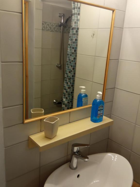 Koupelna v ubytování GS APARTMENT