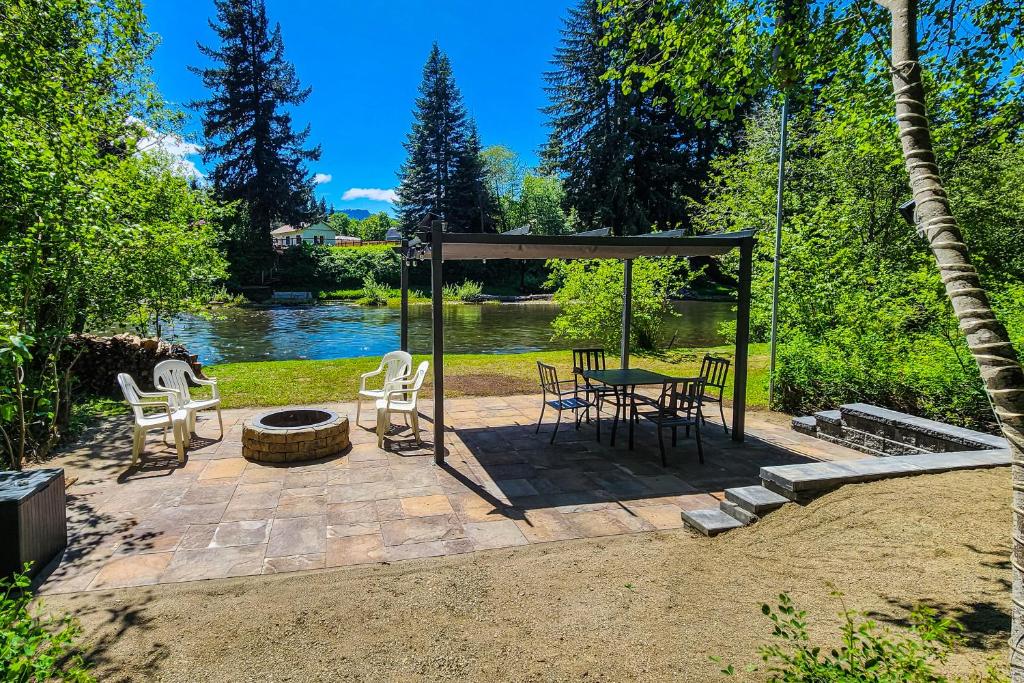 Zahrada ubytování Yakima River Cabin
