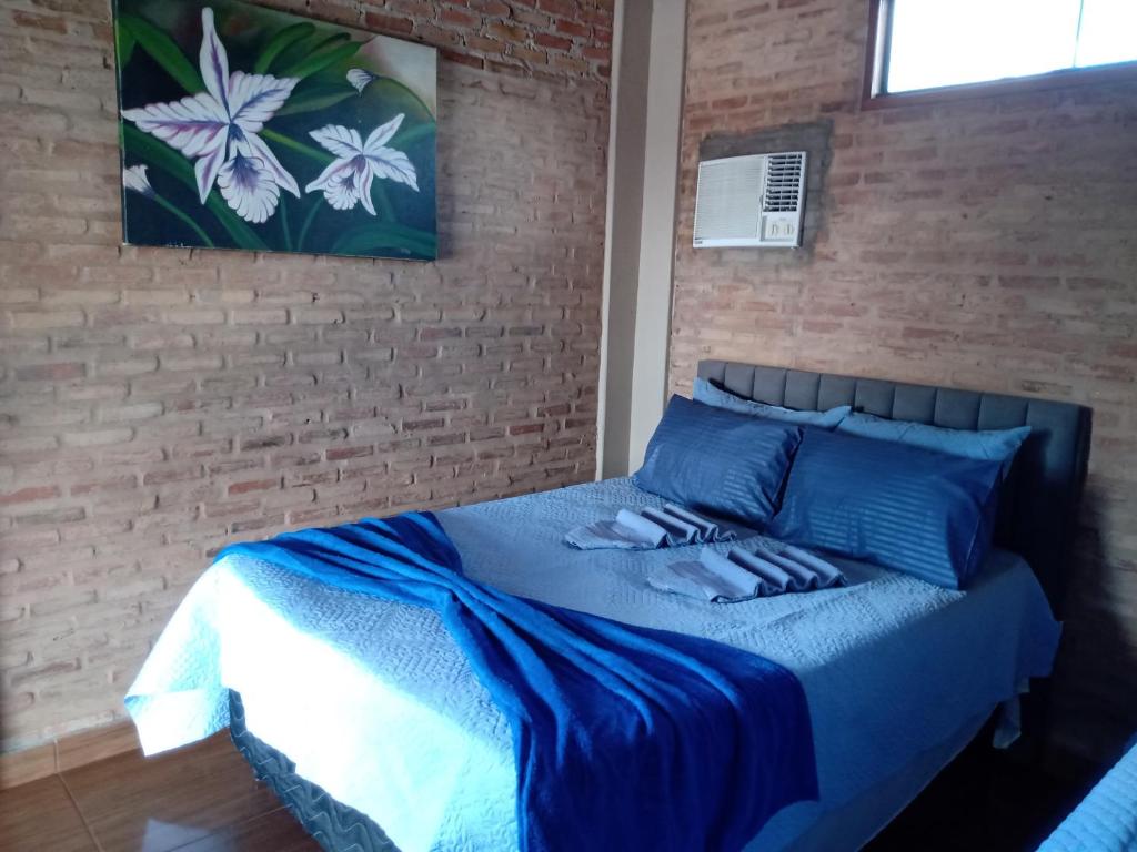 Cama o camas de una habitación en Pousada Recanto Sertanejo