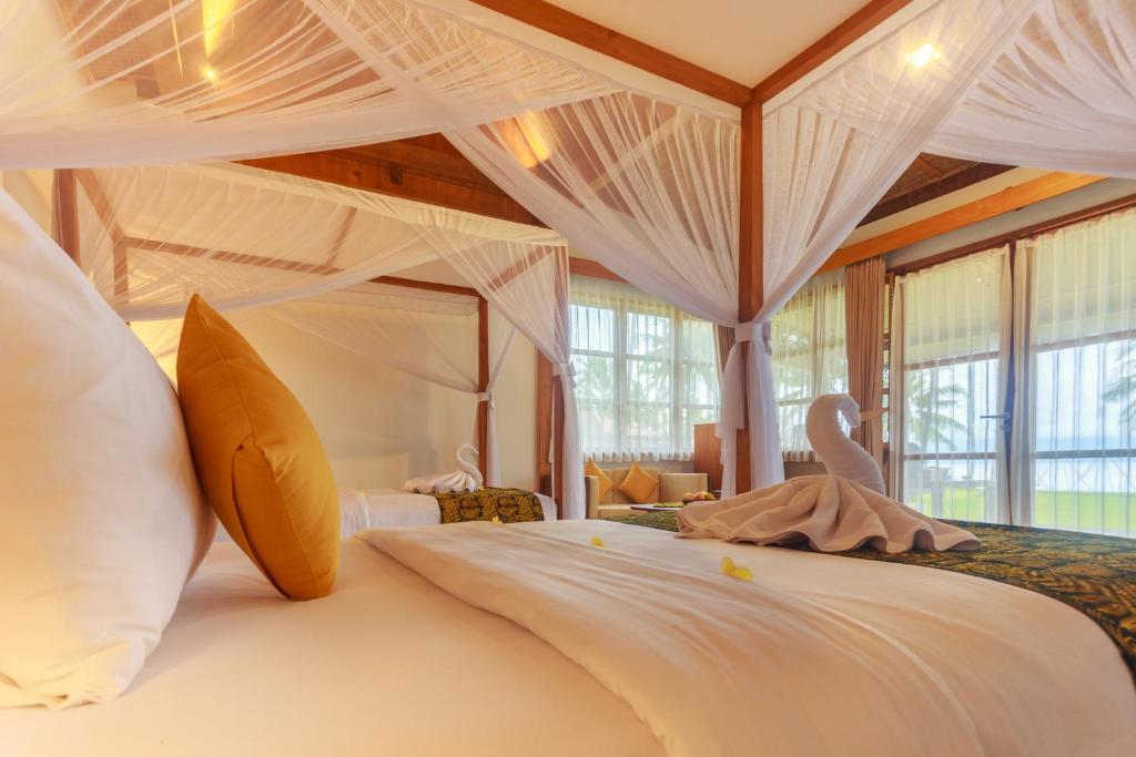 Villa So Long Banyuwangi - Ijen - Premier Cottage Ocean Bed Twin Con Vista Al Mar