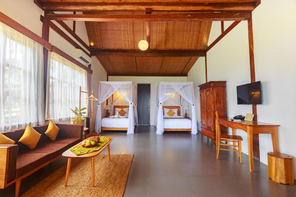 Villa So Long Banyuwangi - Ijen - Suite Cottage Ocean Bed Twin Con Vista Al Mar