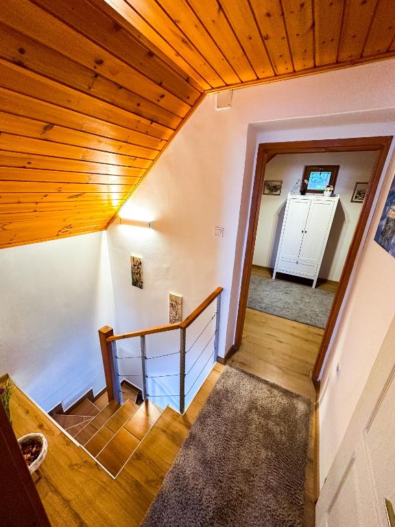 Postel nebo postele na pokoji v ubytování Panoráma Csopak