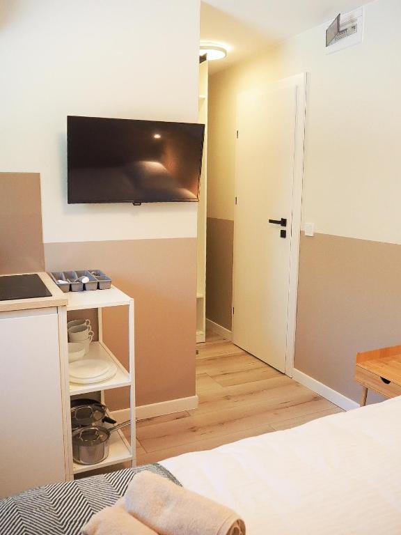 TV a/nebo společenská místnost v ubytování Ruchome Piaski