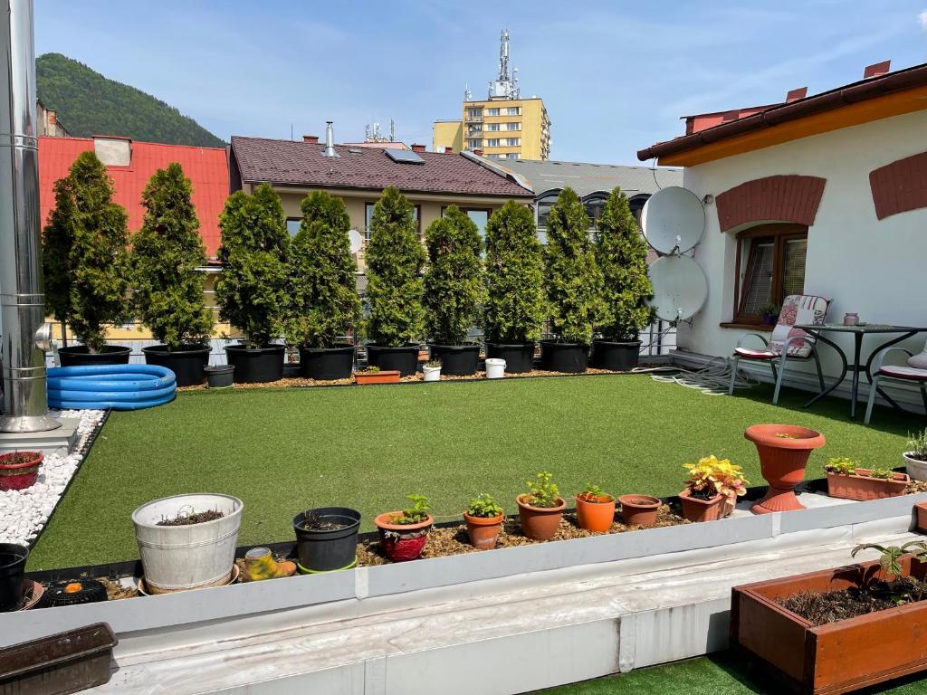 A garden outside Apartmány Laverna