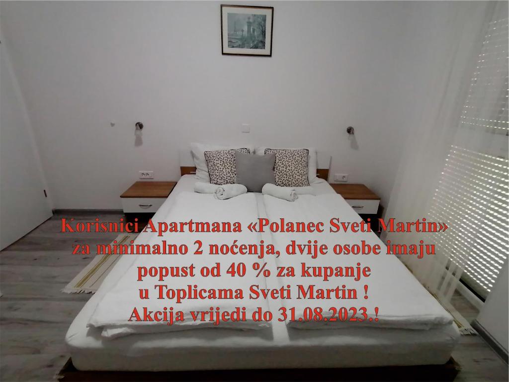 Postel nebo postele na pokoji v ubytování Apartman "Polanec Sveti Martin"