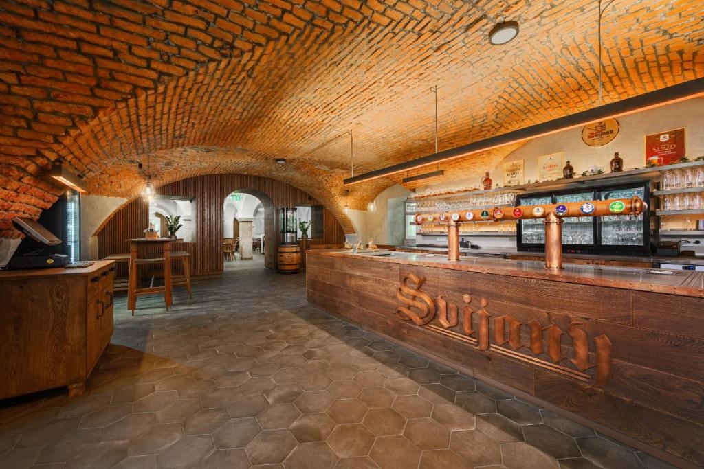 Lounge nebo bar v ubytování Hotel Zámek Svijany