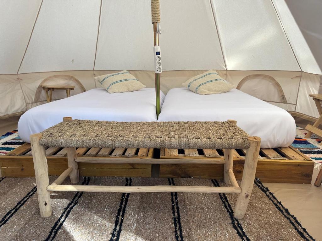 Postel nebo postele na pokoji v ubytování Camping 3 Estrellas Costa Brava