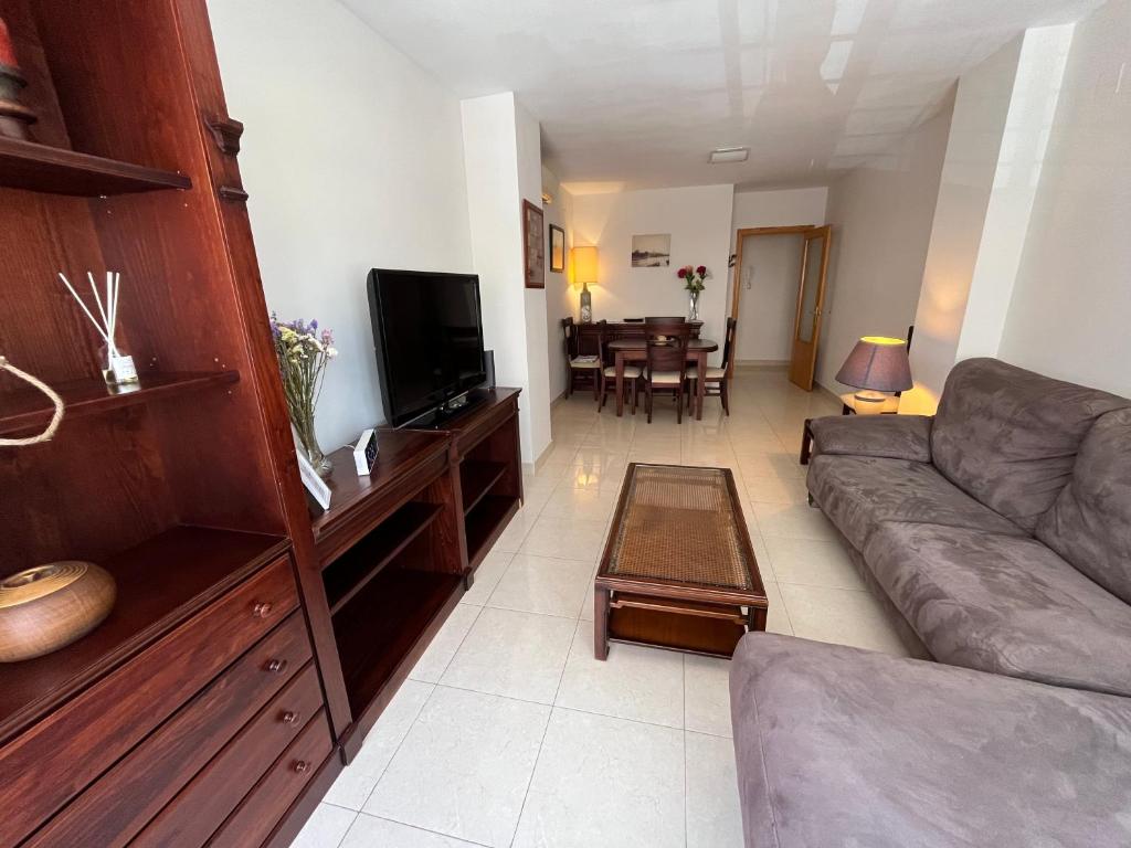 TV a/nebo společenská místnost v ubytování Apartamento Bella Bahía