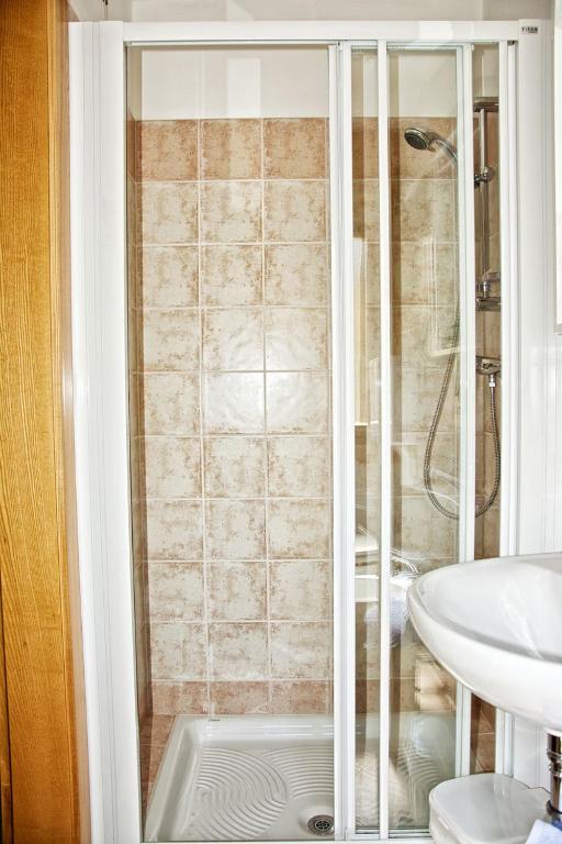 Koupelna v ubytování Albergo Ristorante Iris