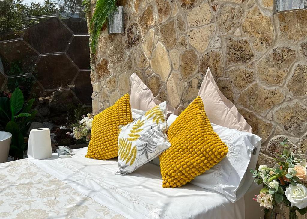 Posezení v ubytování SKD Casa Ocre Suite Garnacha