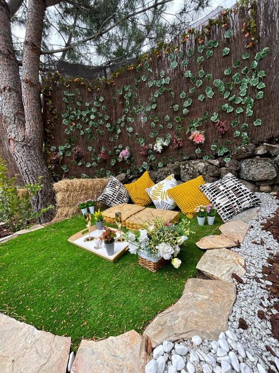 Zahrada ubytování SKD Casa Ocre Suite Garnacha