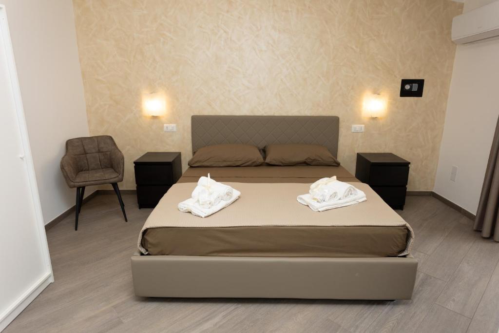 Postel nebo postele na pokoji v ubytování Bed and Breakfast Horizon