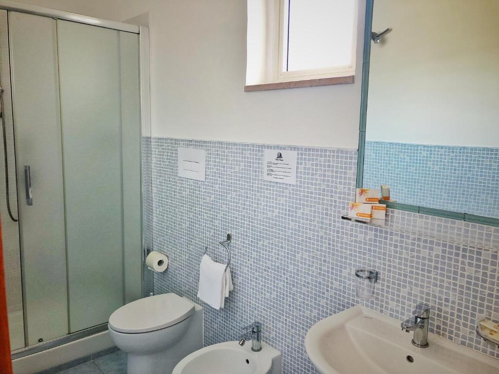 Koupelna v ubytování Hotel Pineta