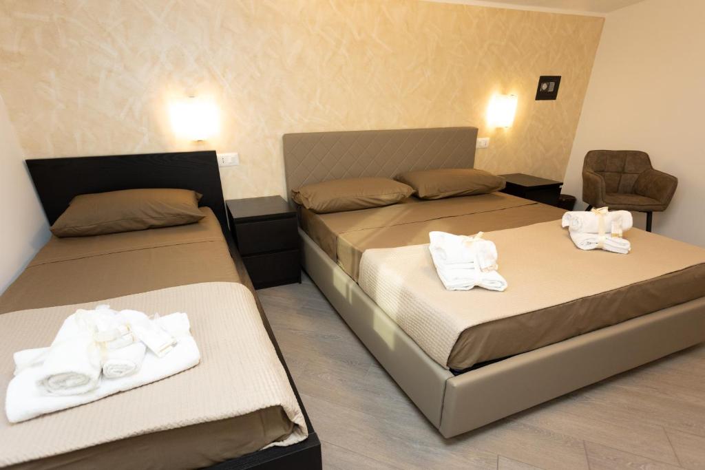 Postel nebo postele na pokoji v ubytování Bed and Breakfast Horizon