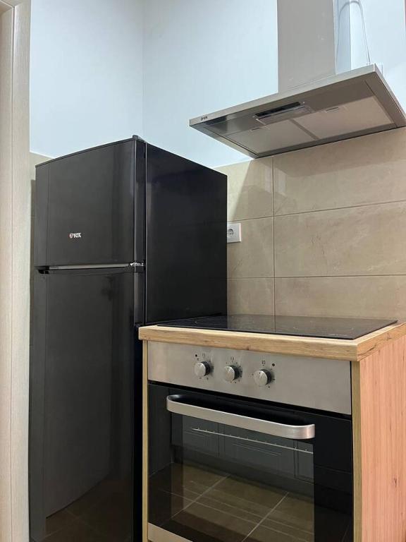 Kuchyň nebo kuchyňský kout v ubytování Tik-tak apartment