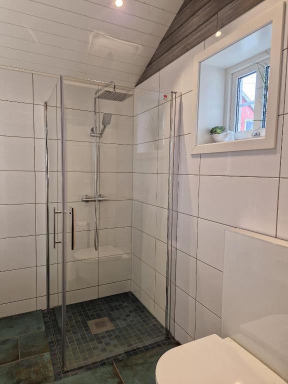 Koupelna v ubytování Andøy Vest Rorbuer Reine