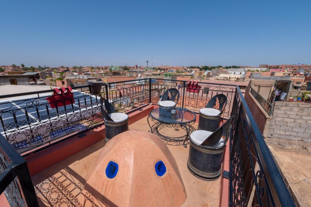 Balkón nebo terasa v ubytování Riad M'boja "Chez Ali Baba"