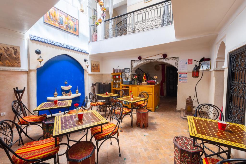 Posezení v ubytování Riad M'boja "Chez Ali Baba"