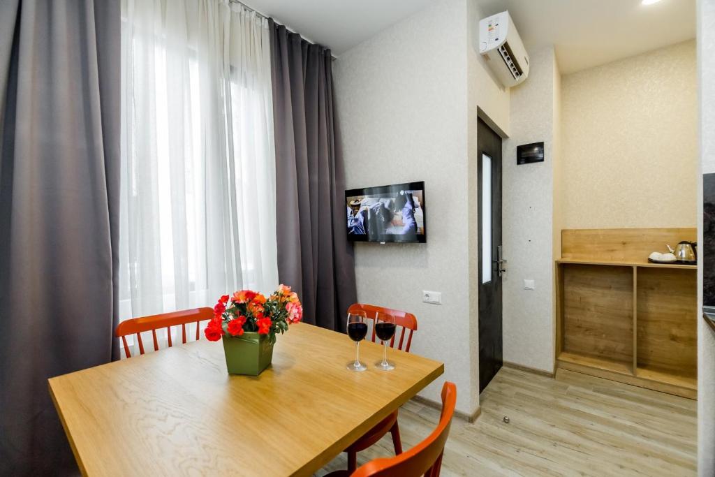 TV a/nebo společenská místnost v ubytování Rasta Maidan Hotel