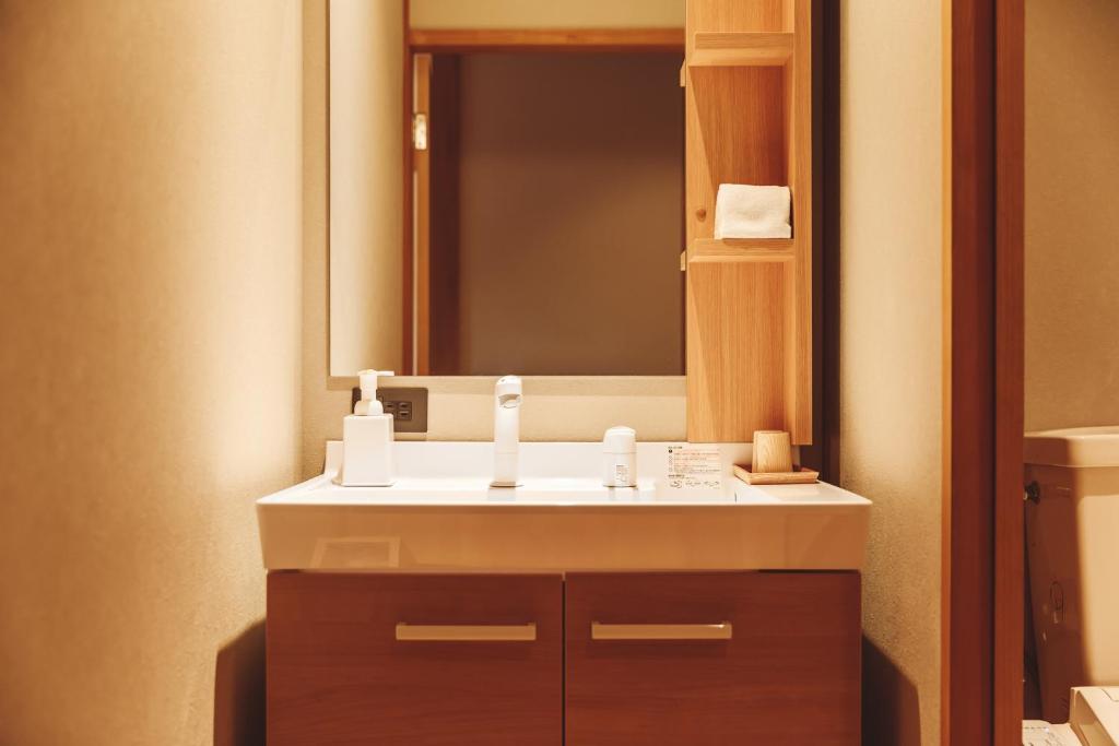 Koupelna v ubytování 蓼科BASE kitchen,spa&hotel