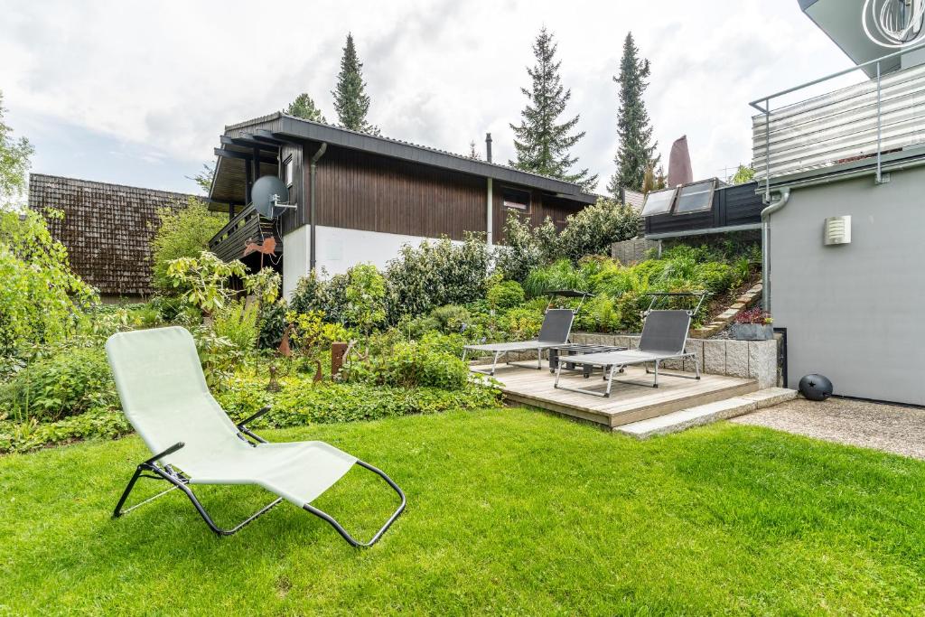Zahrada ubytování Ferienwohnung Eulennest