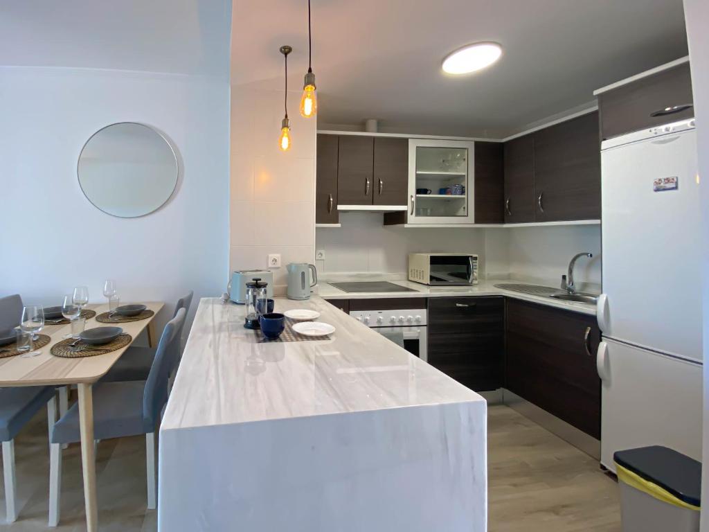 Kuchyň nebo kuchyňský kout v ubytování Teach Mhaire apartamento de vacaciones