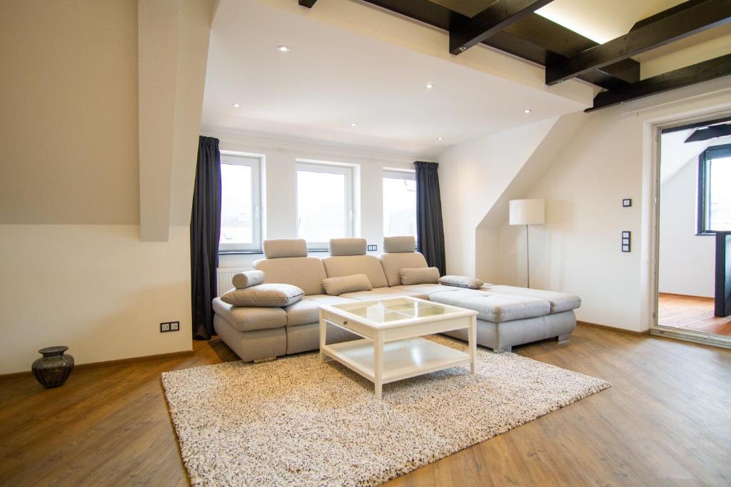 Posezení v ubytování Schiefer Suite Hotel & Apartments