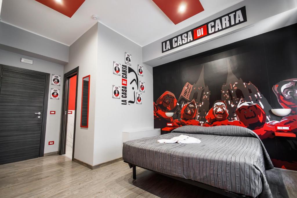 Postel nebo postele na pokoji v ubytování B&B Movie Dream
