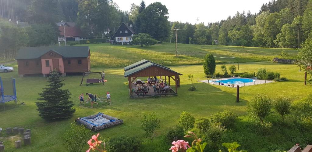 Zahrada ubytování Podskalí - zahradní apartmán