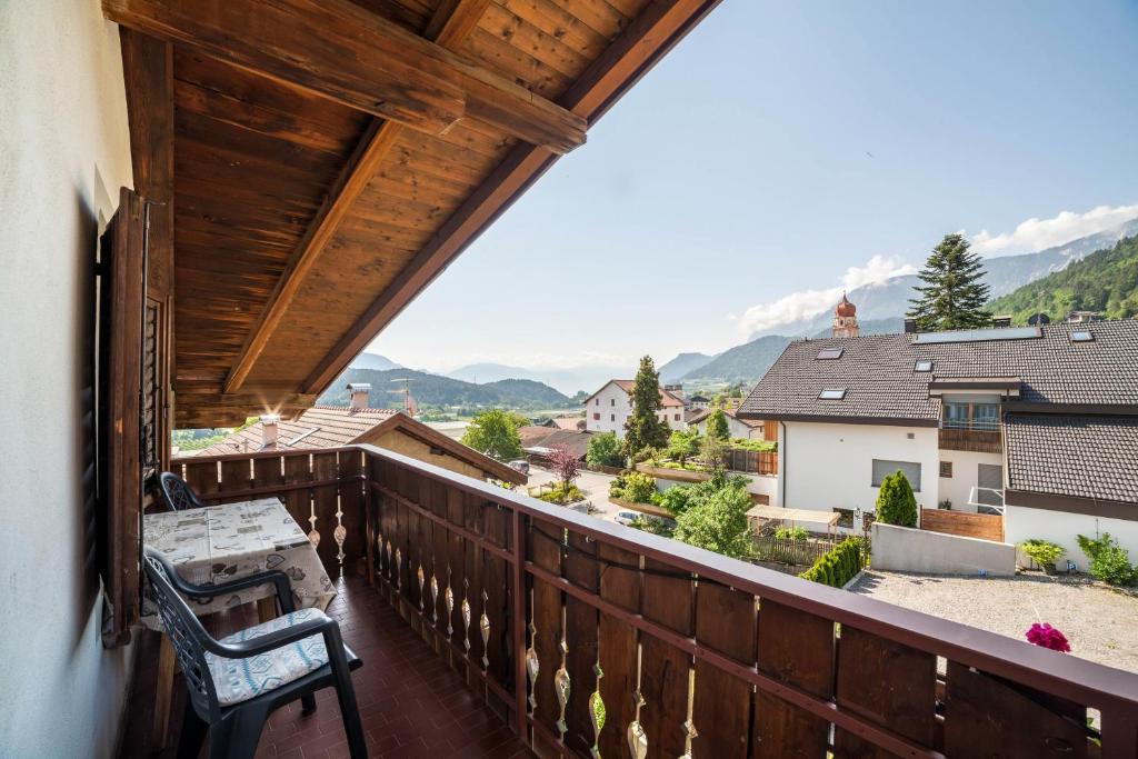 a balcony with a view of the mountains at Residence Alpina Comfort Nr 6 in Tesimo