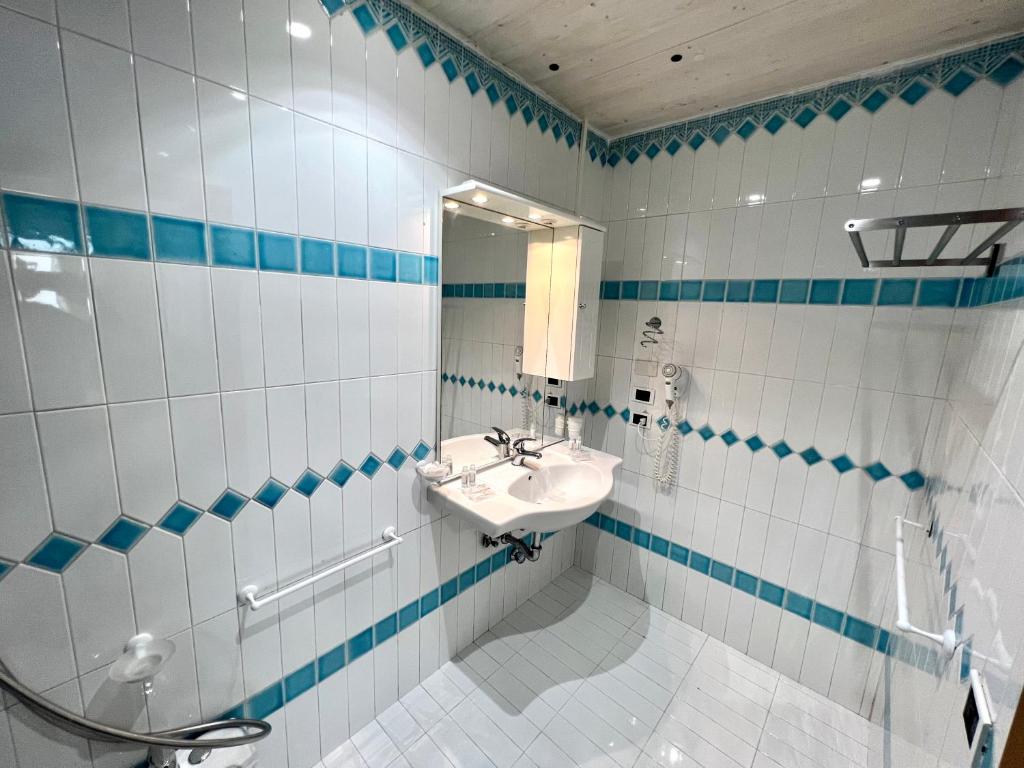 Koupelna v ubytování Hotel Minerva